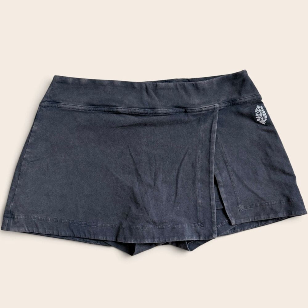 Free People FP Movement Black Wrap Skort M NWT Athleisure Mini Skirt